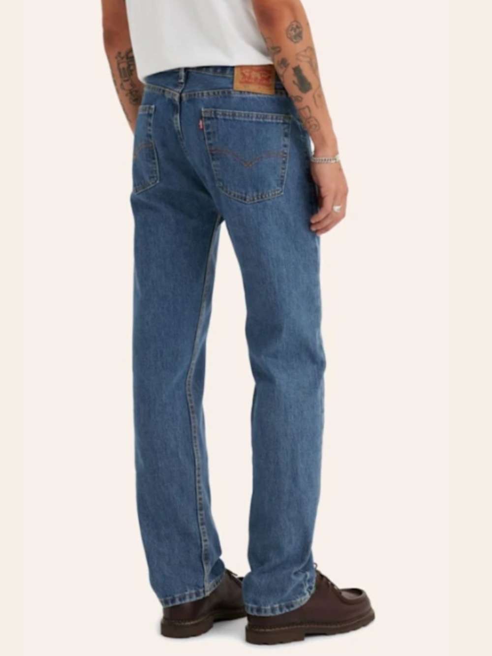 Levi's 505 Regular Fit Dark Blue Denim Jeans